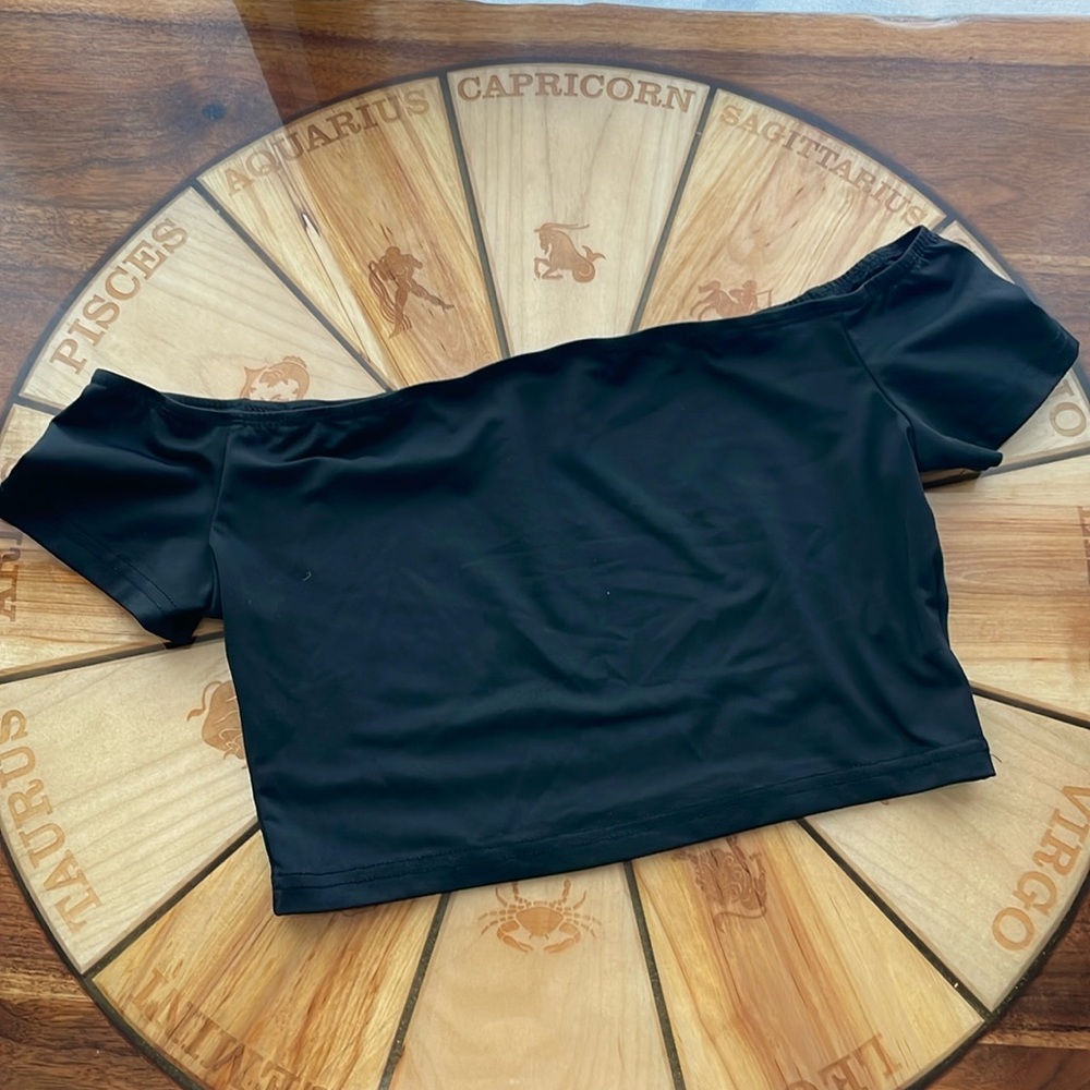 Off the shoulder crop top